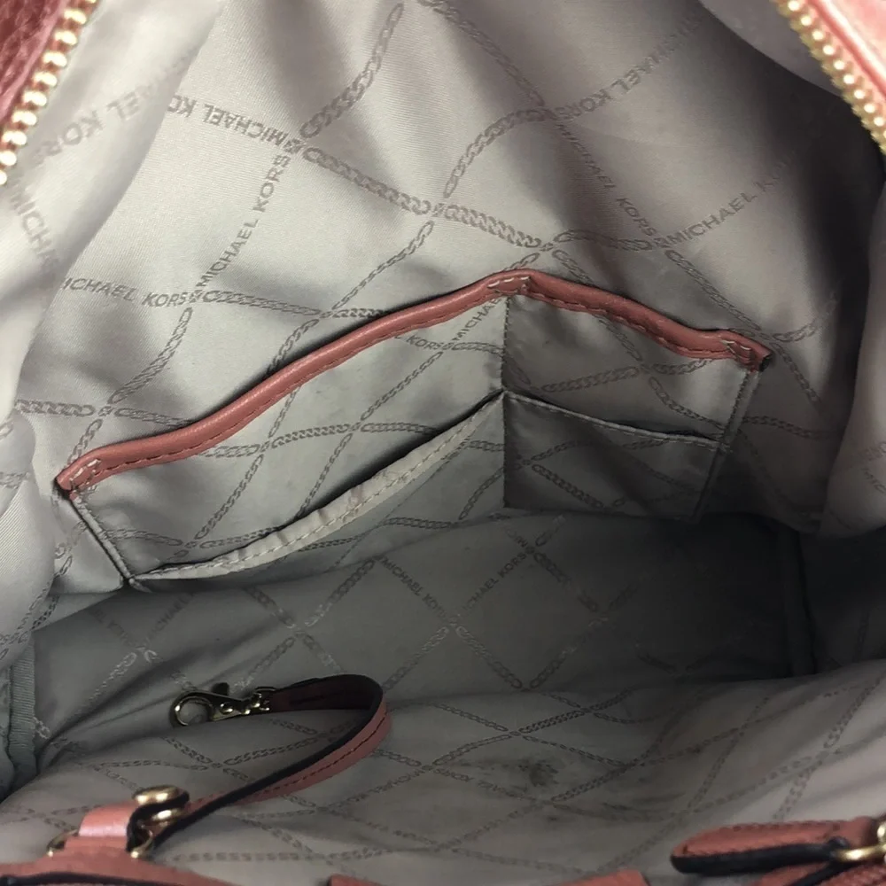 Michael Kors Rhea Medium Leather Designer Chic Fashionable Backpack MK